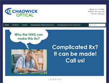 Tablet Screenshot of chadwickoptical.com